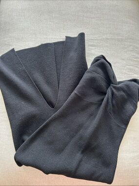 Black Strapless Women's Sweater Dress